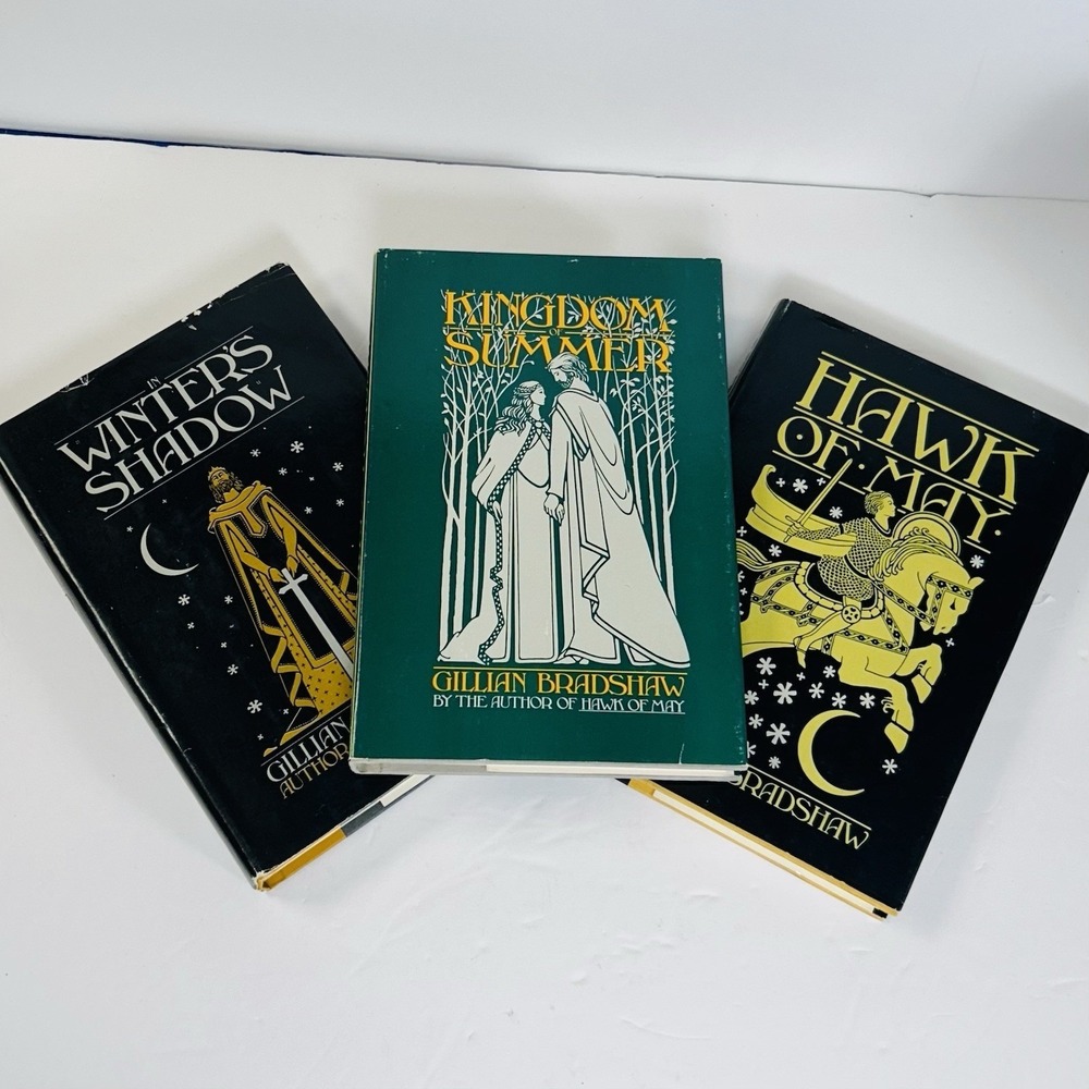 Gillian Bradshaw "Down The Long Wind" Trilogy COMPLETE SET Vintage Fantasy HC